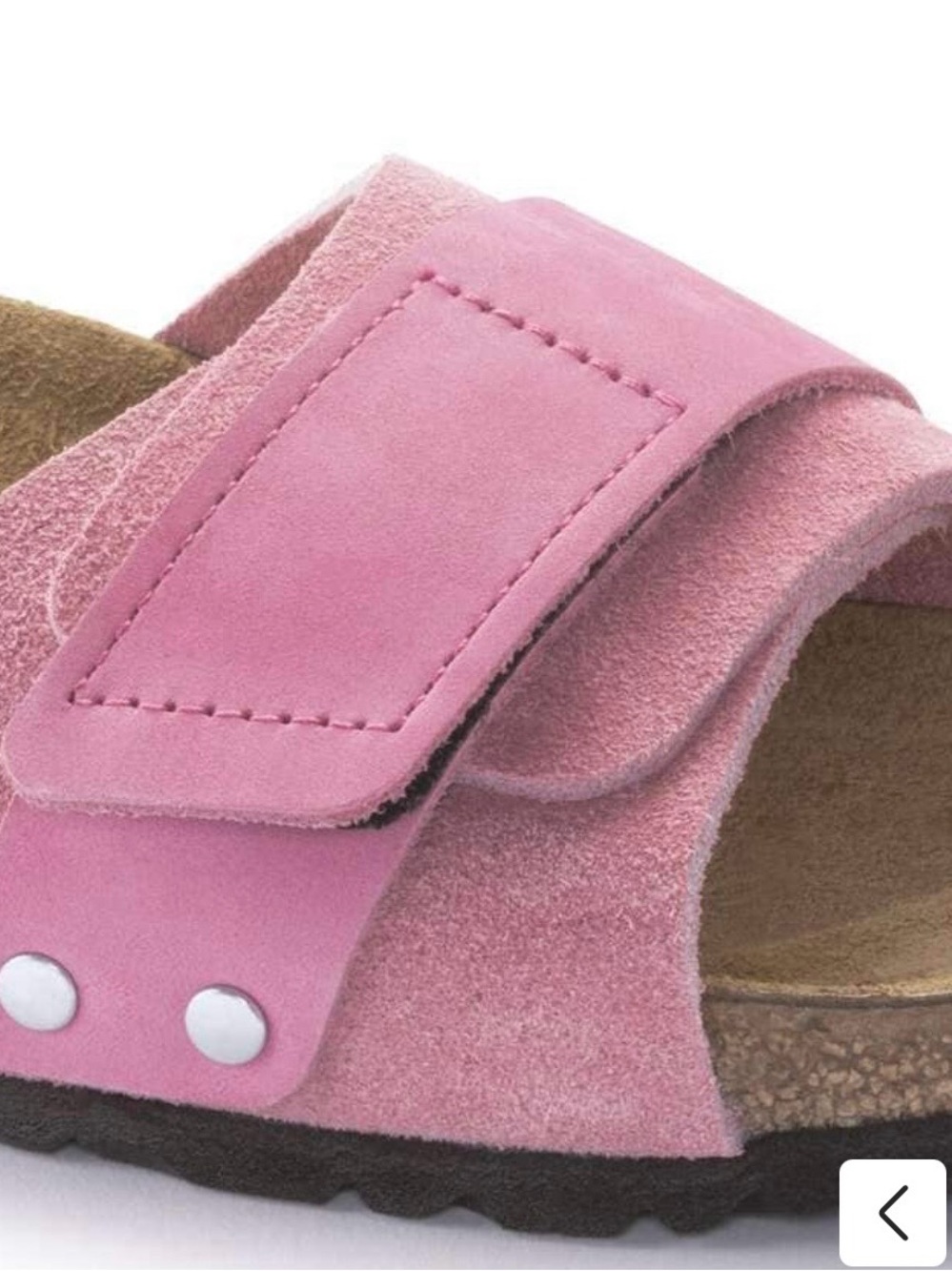 Birkenstock Pink Suede Single Strap Mules - Picture 3 of 7